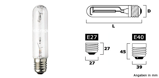 Natriumdampf-Hochdrucklampen SHP-TS Super